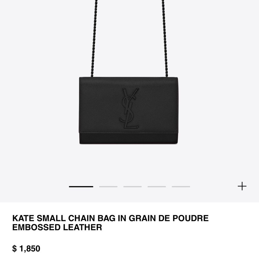 Used Kate small ysl black crossbody with dust bag & no proof of purchase.